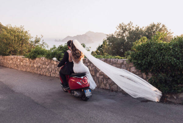 Vespa Wedding to Sorrento